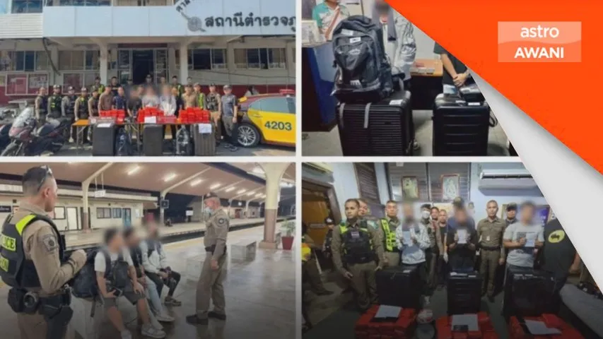 Thailand tahan 3 rakyat Malaysia, 97kg dadah dirampas dalam kereta api