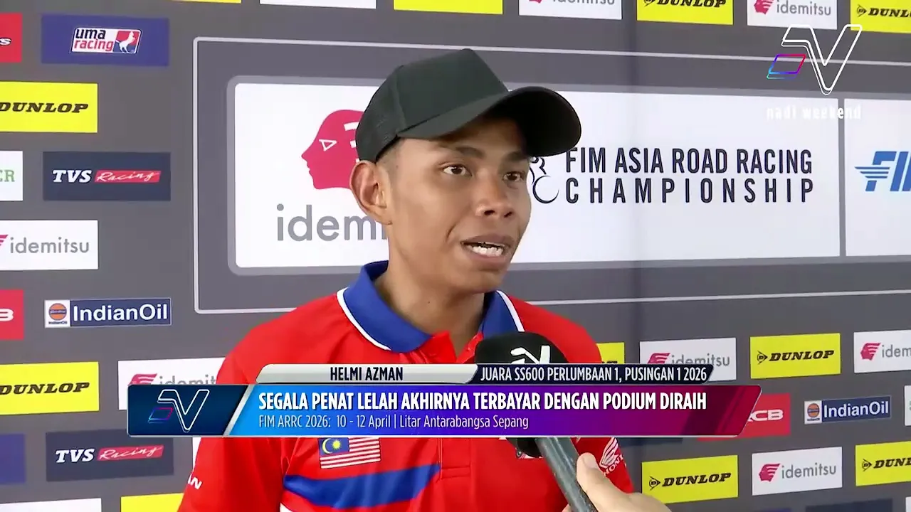Helmi Azman memburu kejuaraan berganda ARRC pertama musim ini selepas dominasi perlumbaan pertama di Litar Sepang