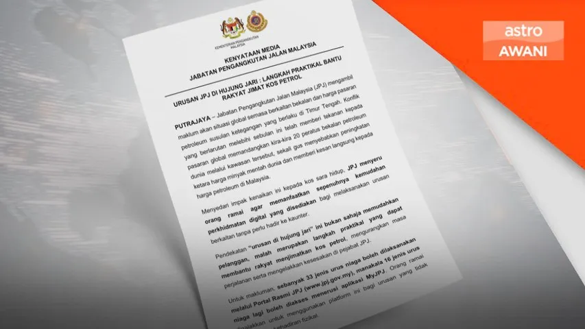 Orang ramai disaran guna perkhidmatan digital JPJ