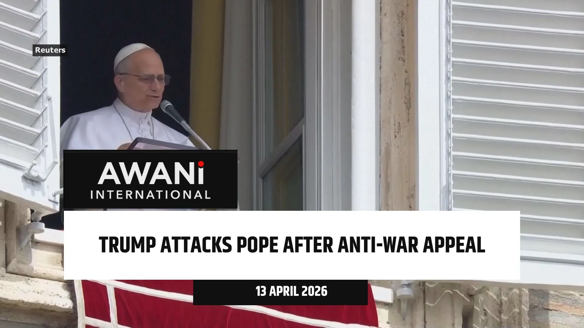 Trump attacks pope after anti-war appeal