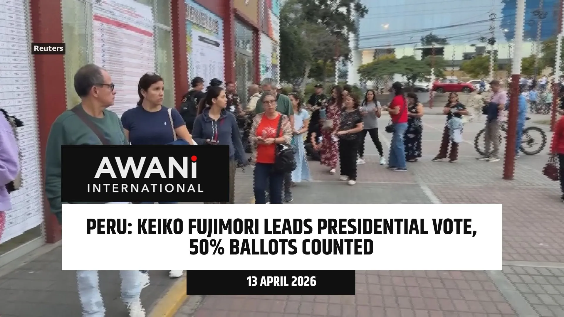 Keiko Fujimori leads Peru's presidential vote
