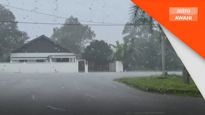 Hujan dan ribut petir petang ini di beberapa negeri