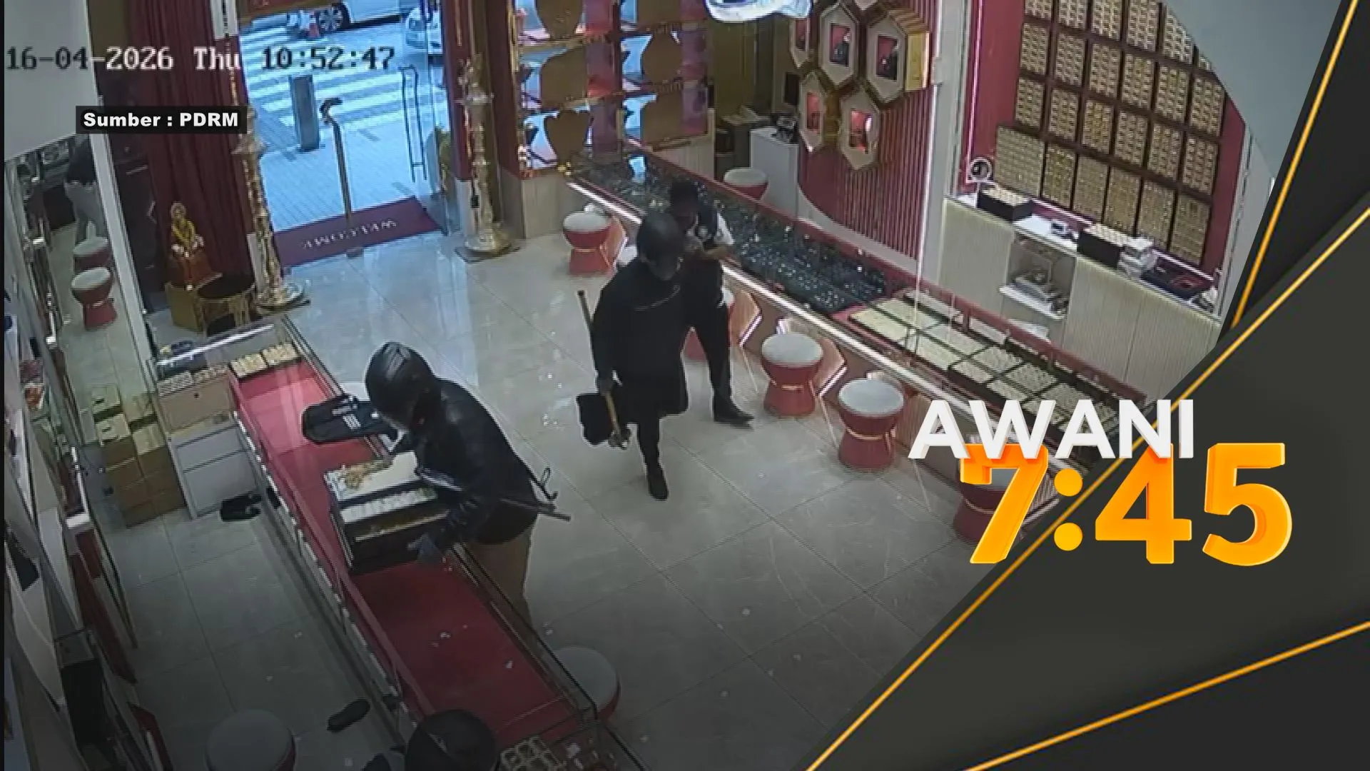 RM9.7 juta lesap dalam 2 minit, kedai emas di Brickfields dirompak