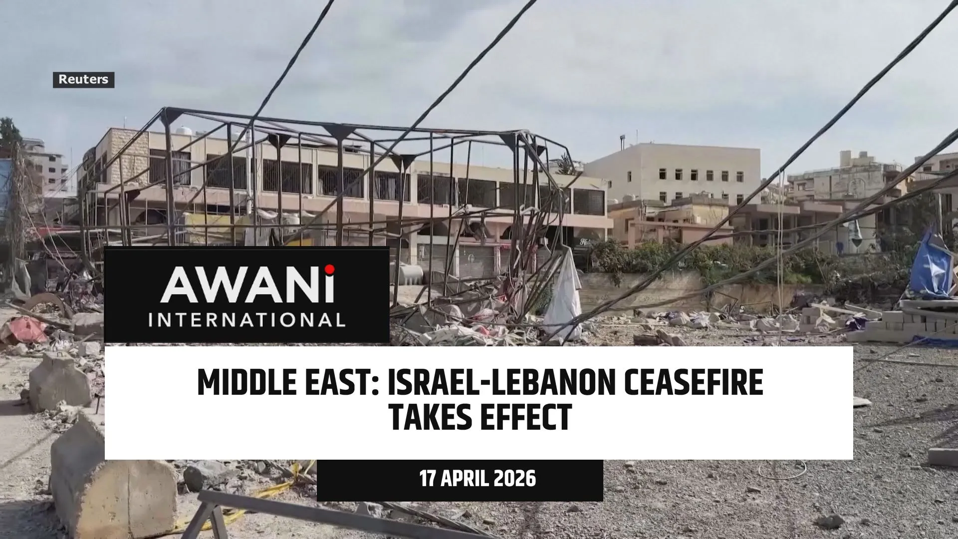 Israel-Lebanon ceasefire takes effect for 10 days