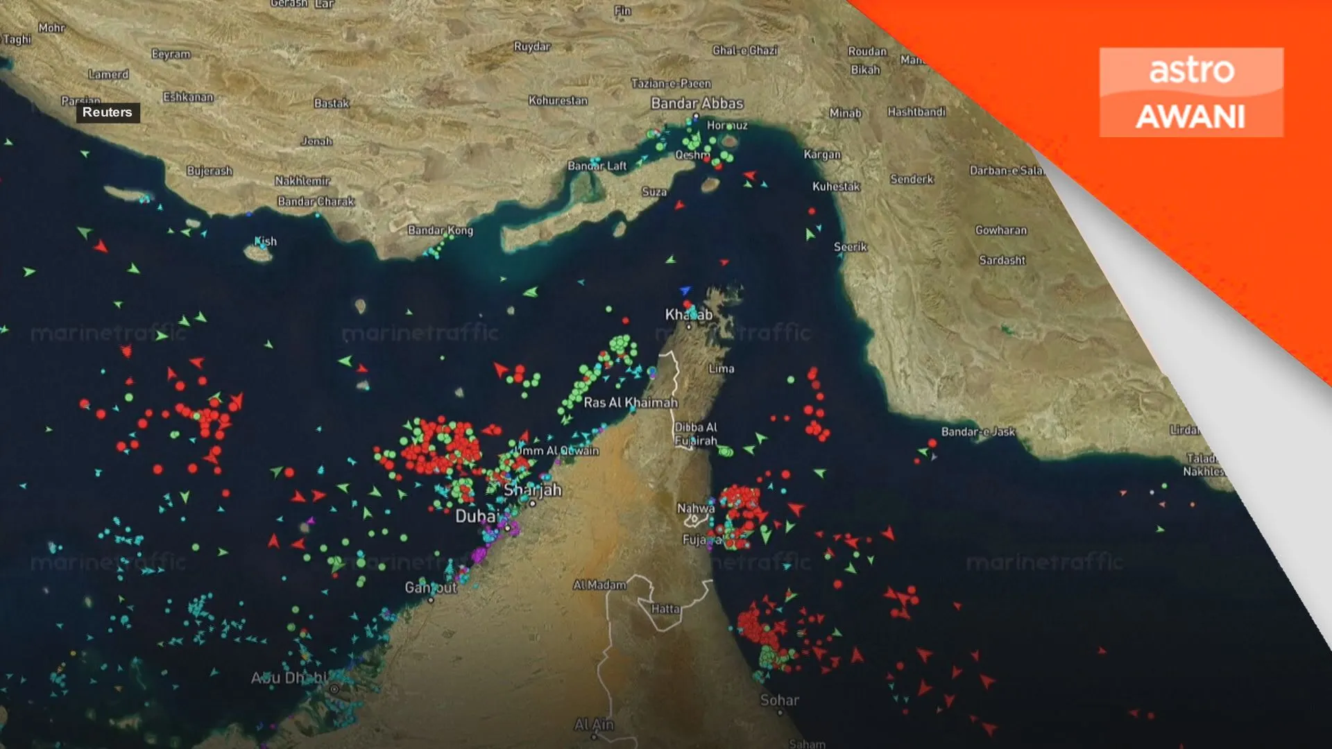 Trafik sekitar Selat Hormuz tunjuk peningkatan