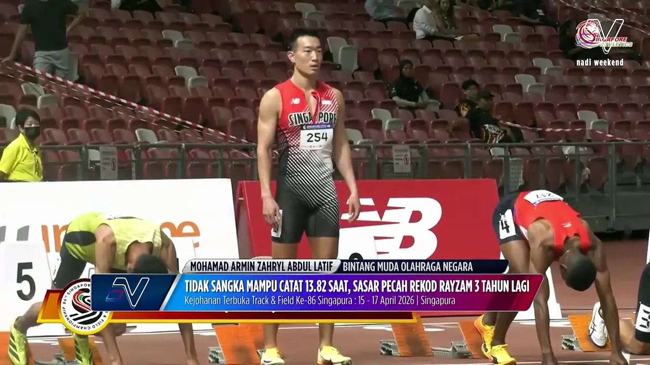 Armin Zahryl pasang impian pecah rekod peribadi Rayzam Shah