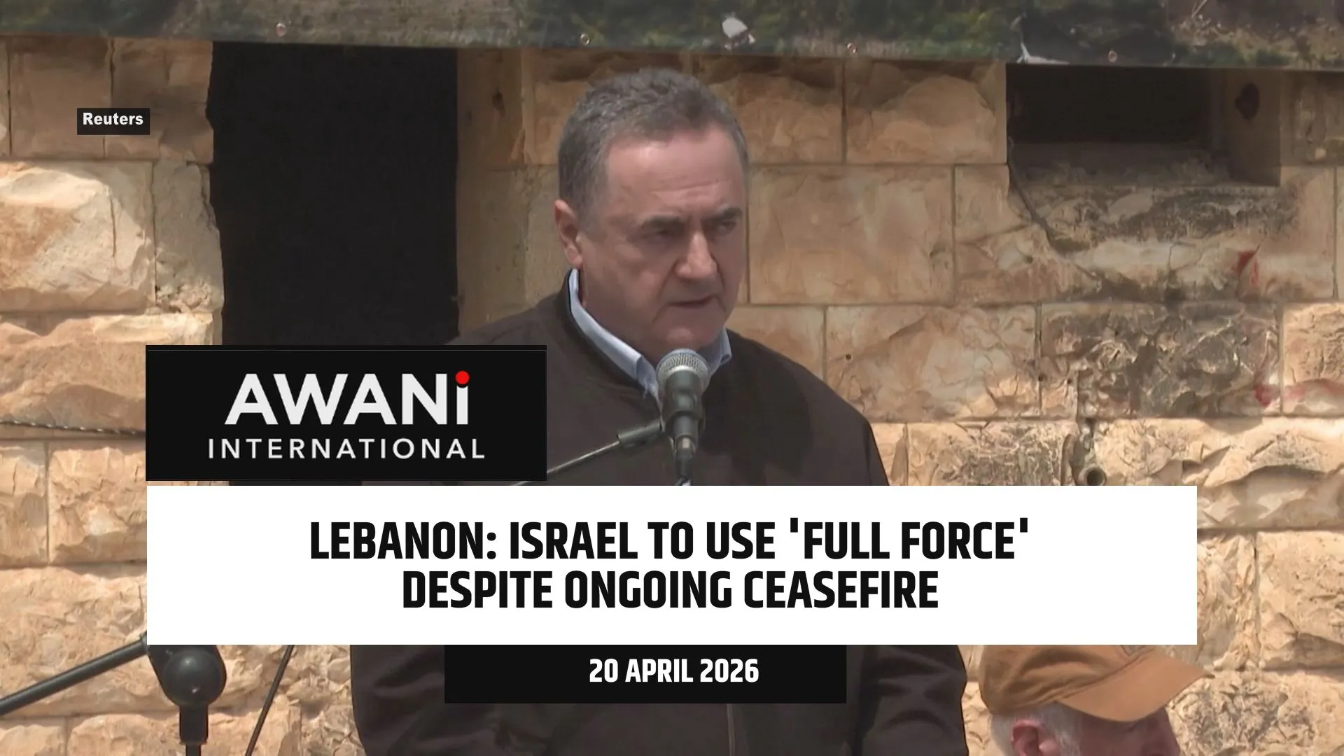 Israel to use 'full force' in Lebanon despite ceasefire