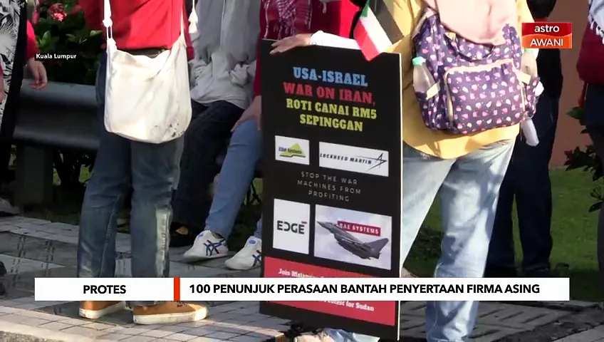 100 penunjuk perasaan bantah penyertaan firma asing