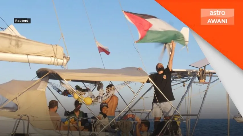 Puluhan kapal pro-Palestin sekat kargo bekalan Israel