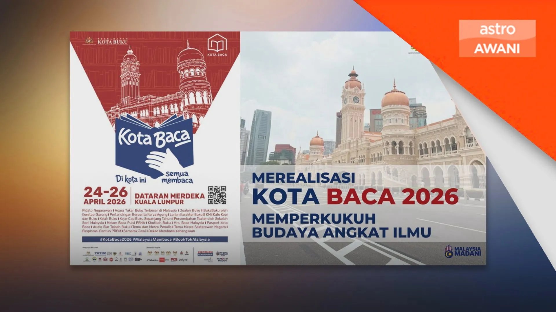 Kota Baca 2026 sasar jadikan membaca gaya hidup rakyat.