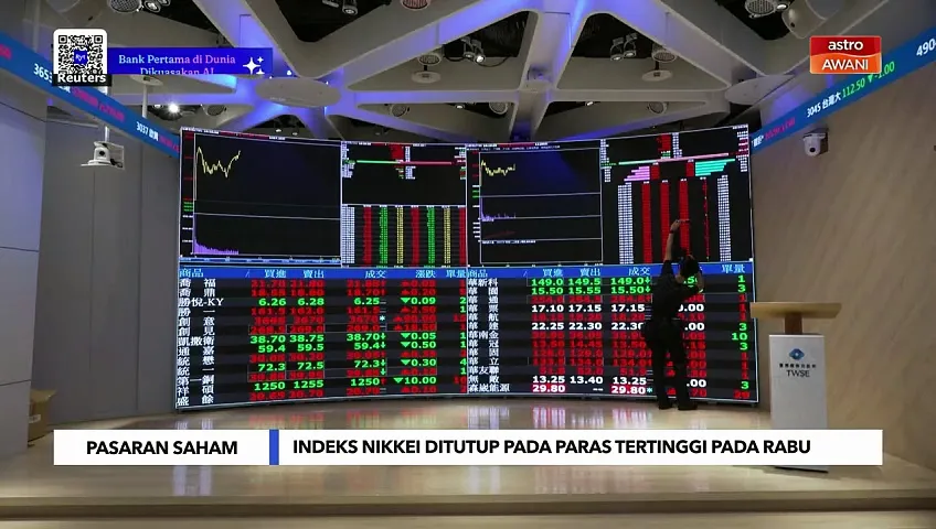 Indeks Nikkei ditutup pada paras tertinggi, dipacu sektor teknologi