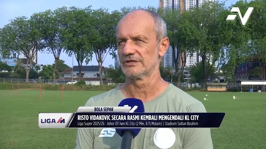 Risto Vidakovic sah kembali mengendali KL City berbaki 3 perlawanan Liga Super