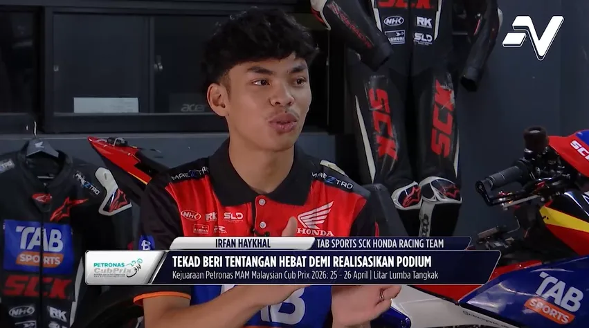 Irfan Haykhal sasar podium CP150 di Tangkak