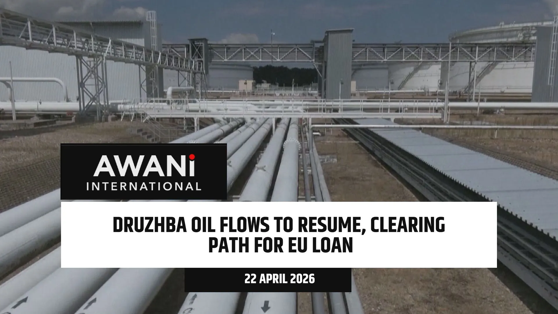 Druzhba oil flows to resume, clearing path for EU loan