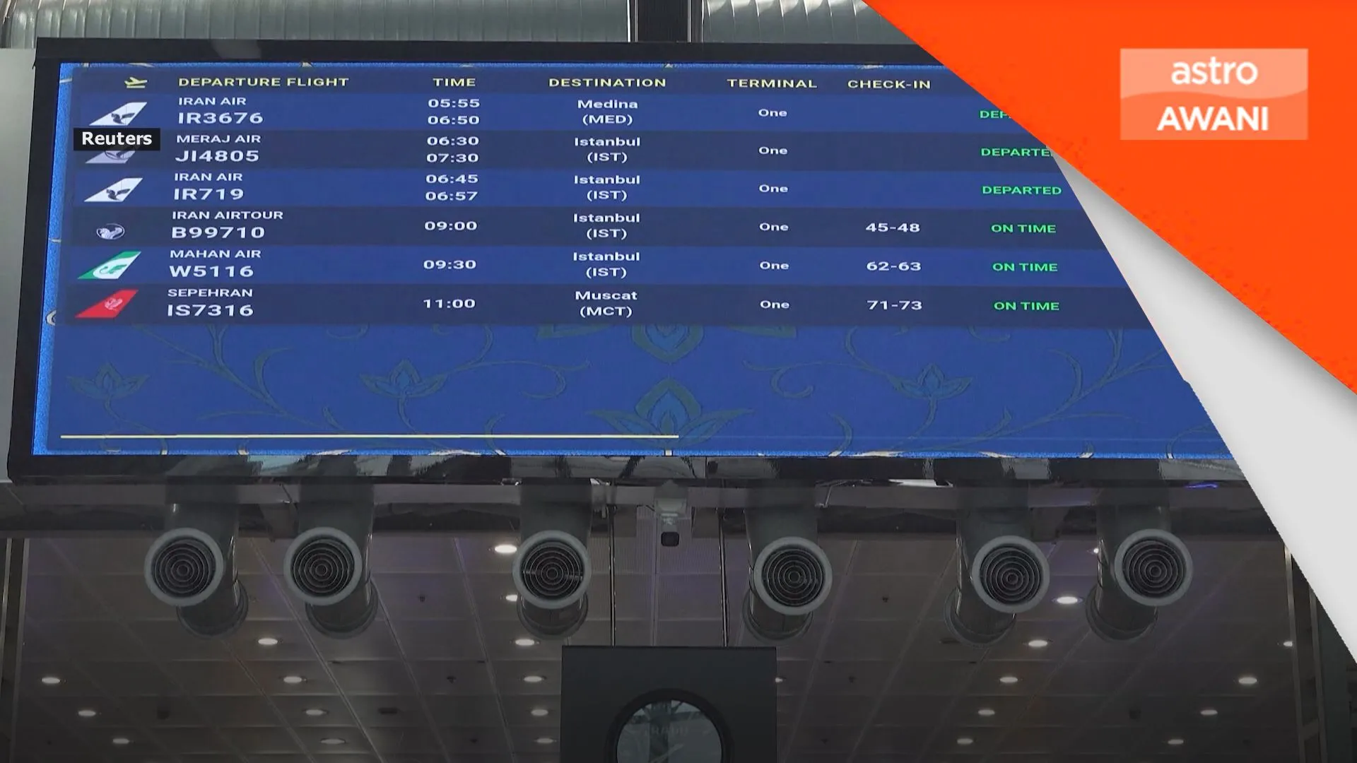 Lapangan terbang Imam Khomeini sambung operasi