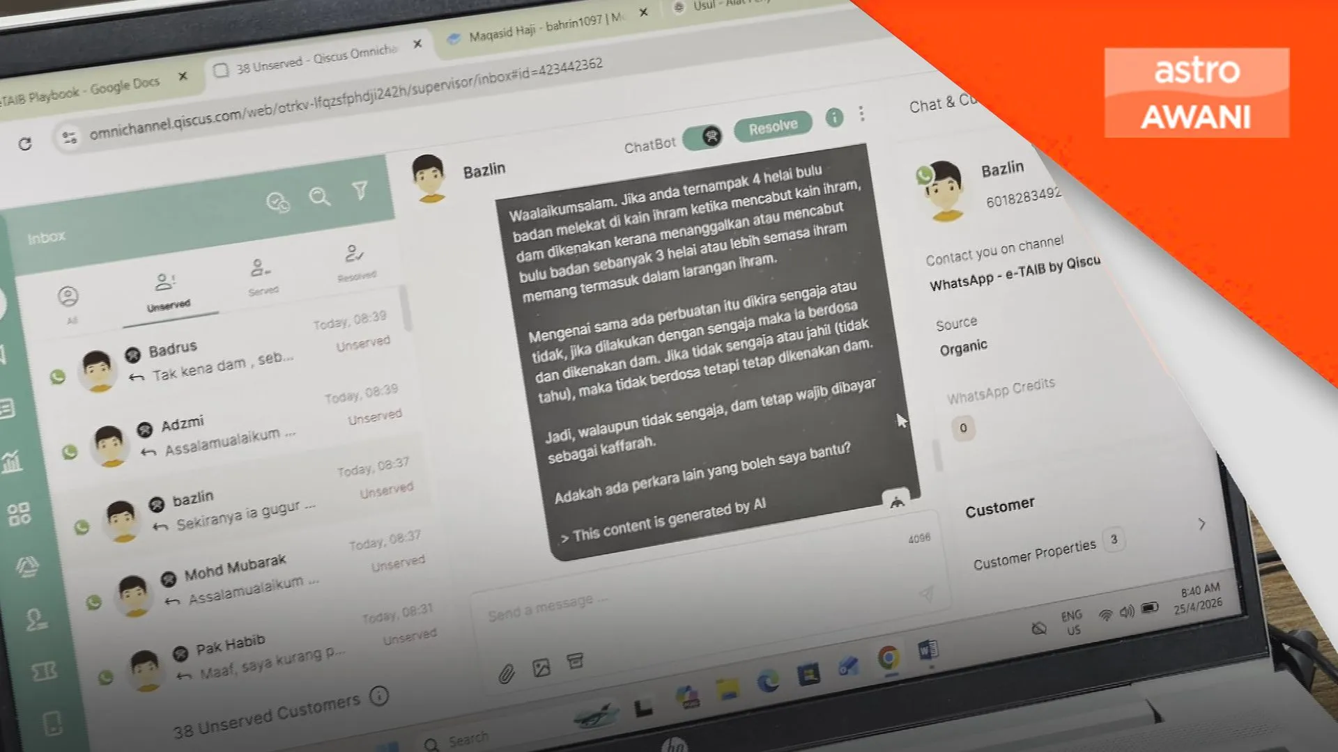 Jangan rujuk aplikasi AI lain, guna e-TAIB elak kekeliruan hukum