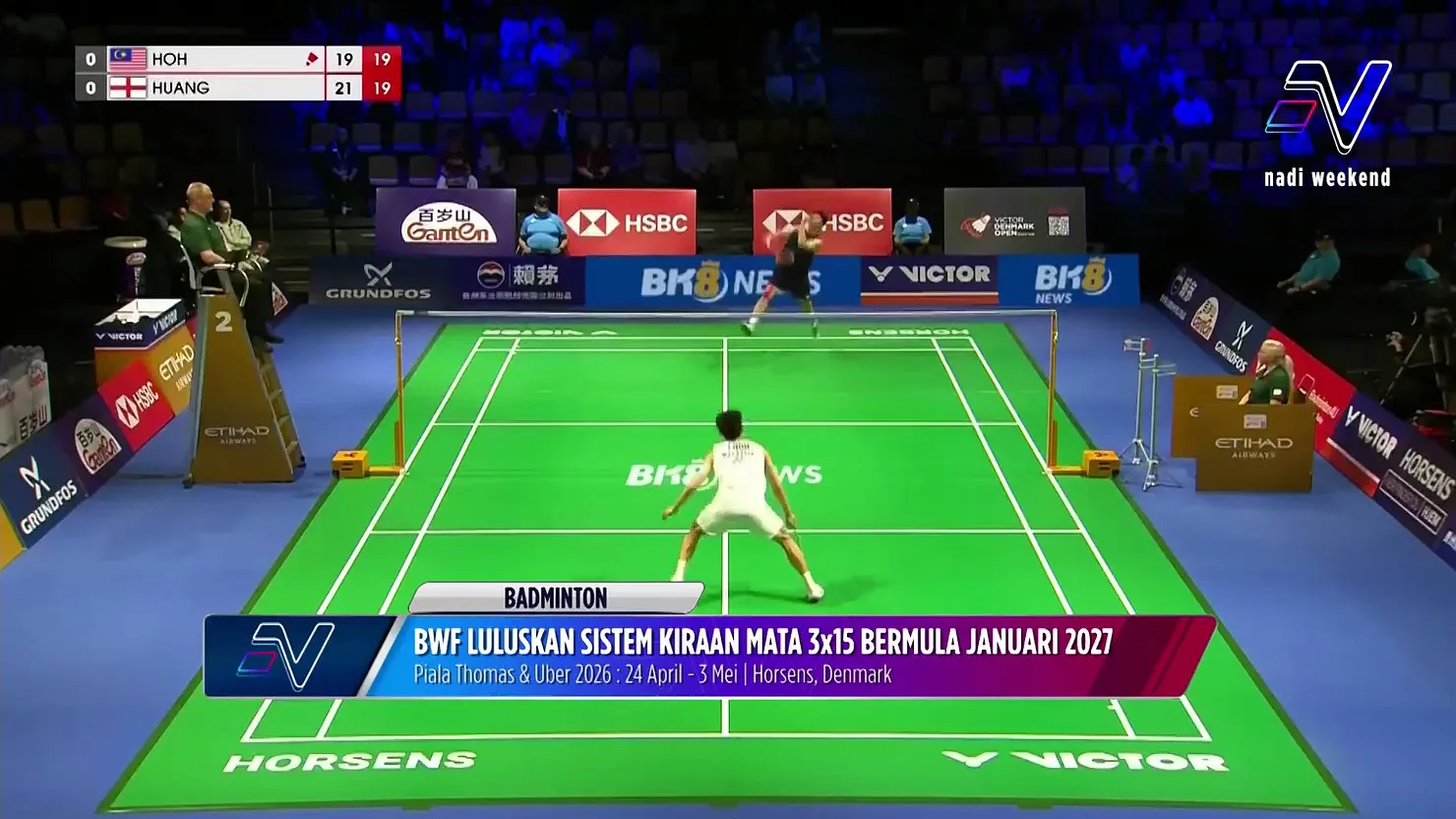 BWF lulus perkiraan mata 3X15 bermula kalendar dunia 2027