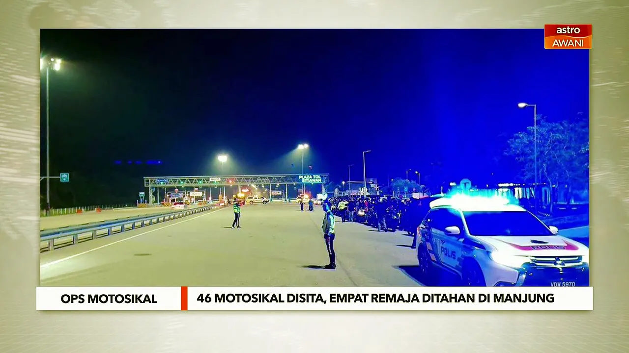 46 motosikal disita, empat remaja ditahan di Manjung