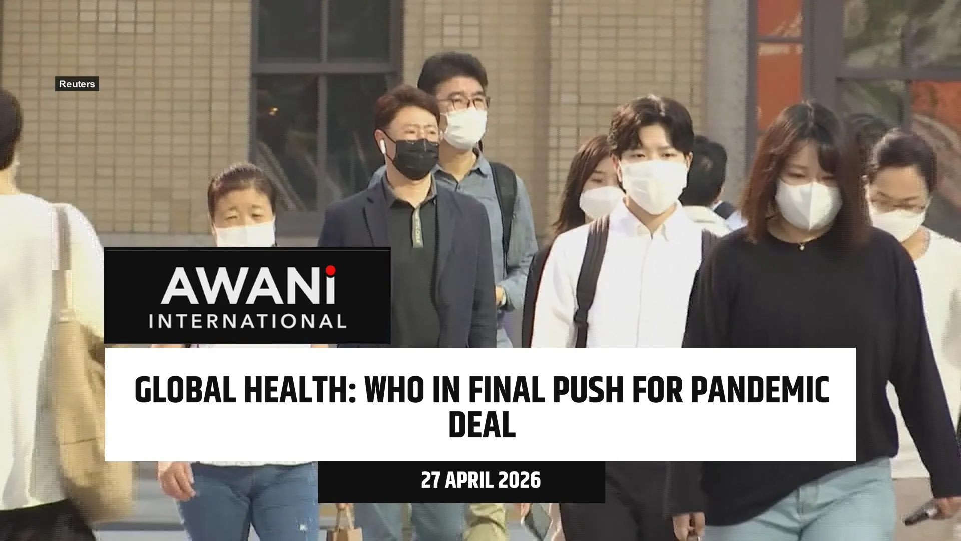 WHO in final push for pandemic deal