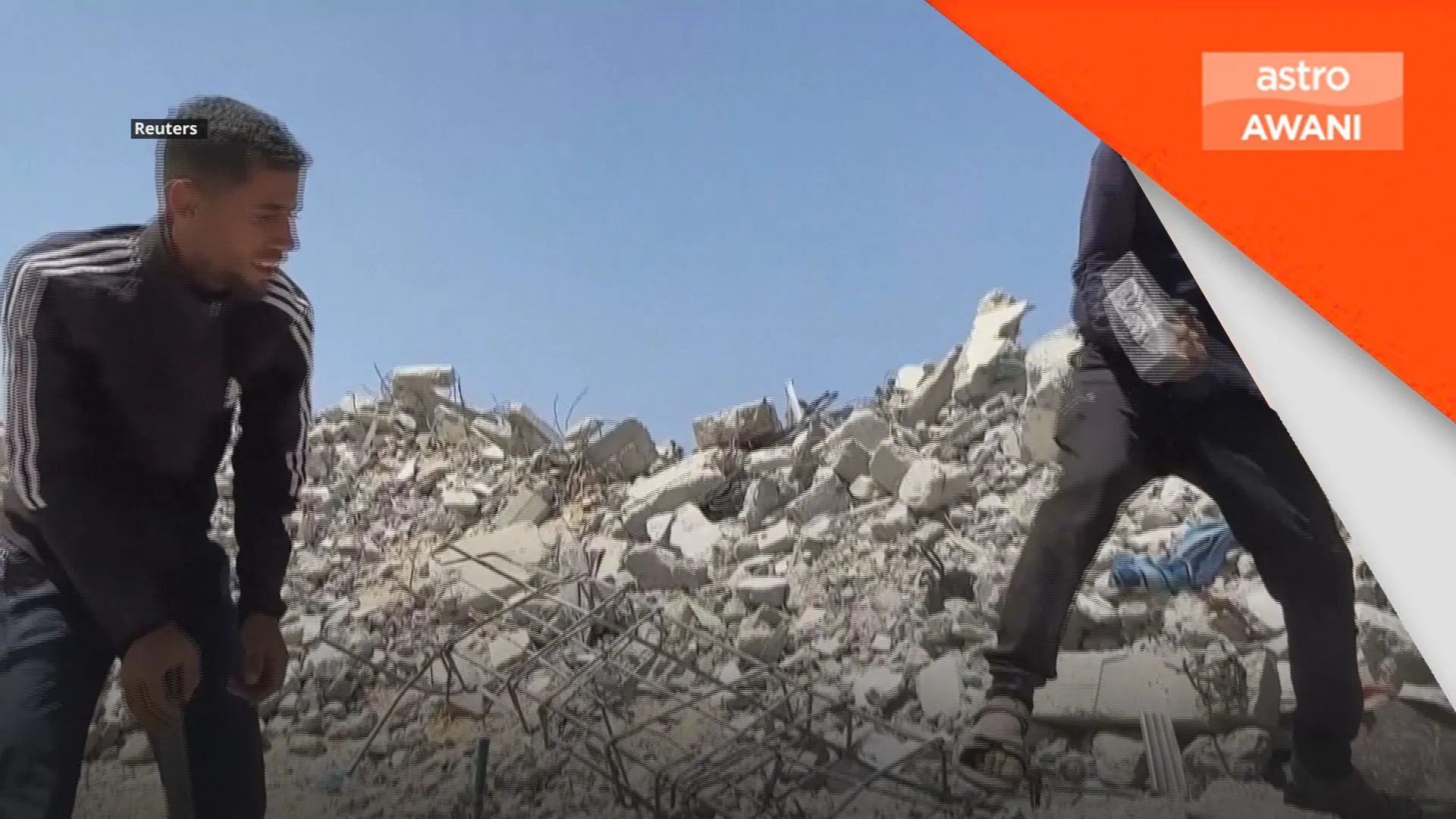 Penduduk Gaza guna sisa runtuhan perang, baiki infrastruktur