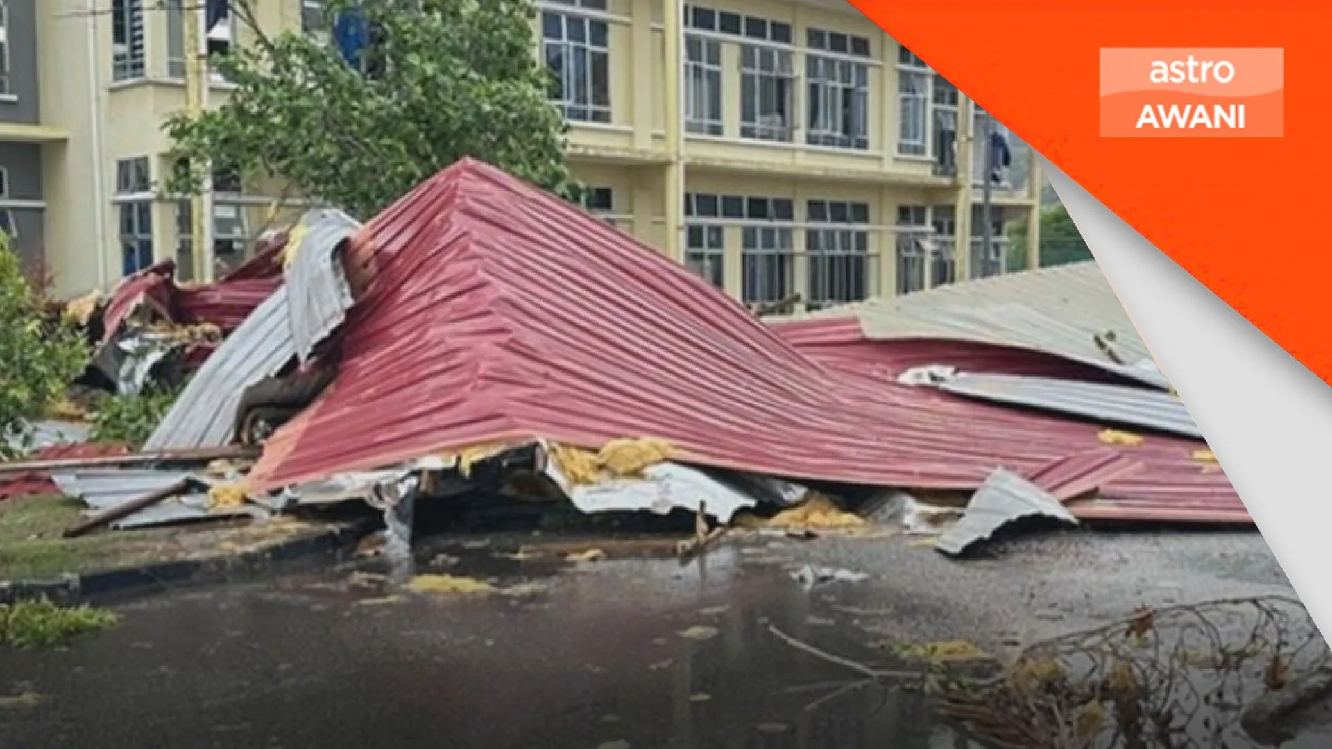 Beberapa sekolah di Pendang dilanda ribut - JPN