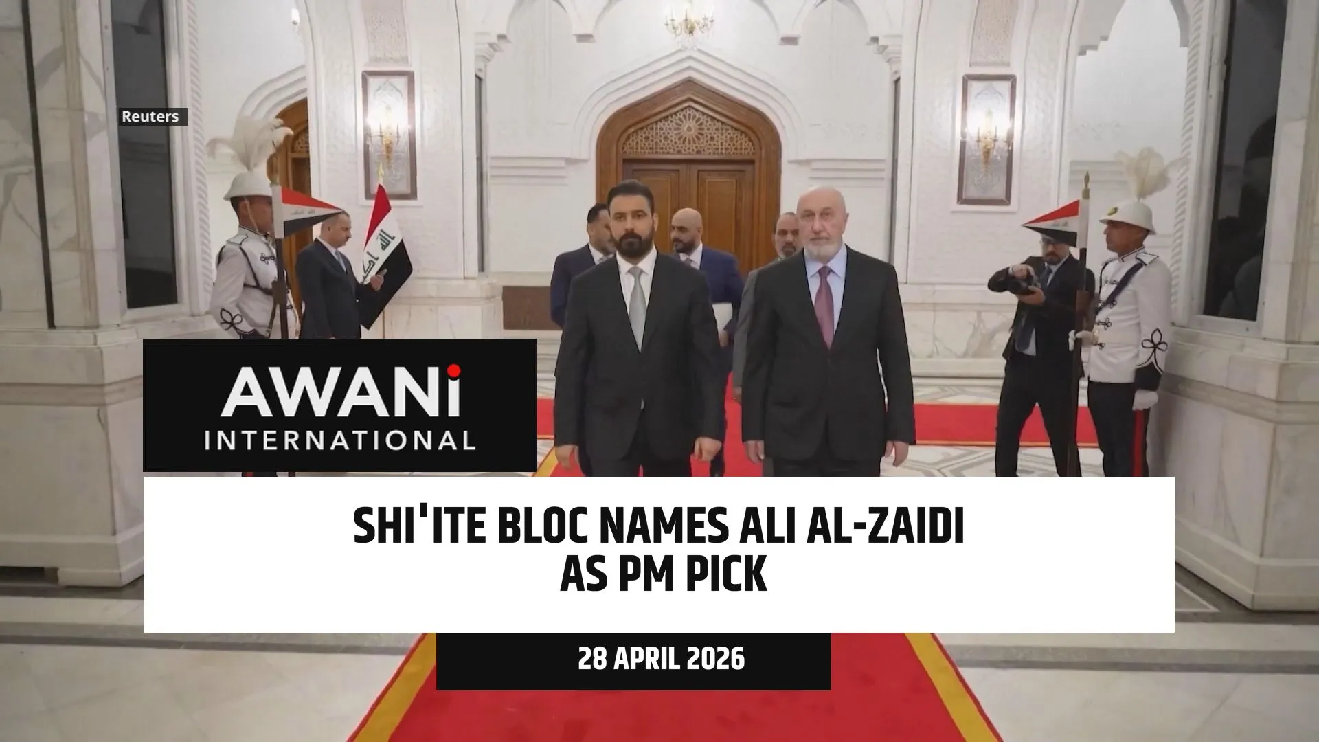 Iraq's Shi'ite bloc names Ali al-Zaidi as PM pick