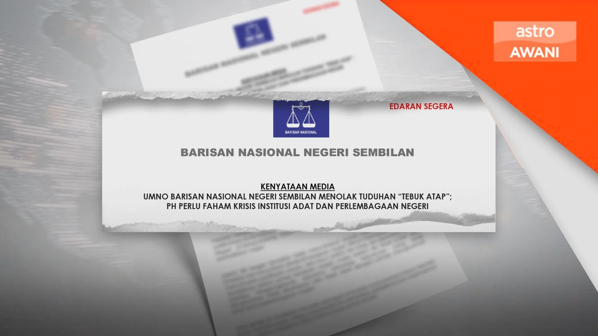 ADUN UMNO Negeri Sembilan tolak dakwaan ‘tebuk atap’