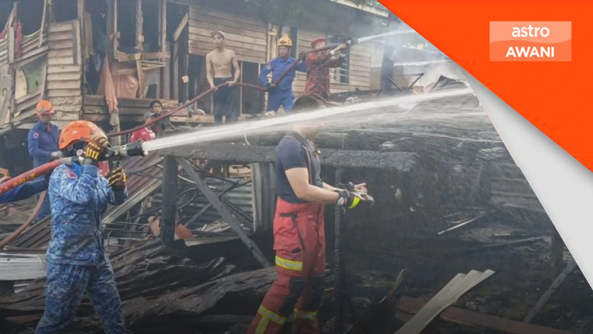 30 rumah musnah dalam kebakaran di Sandakan