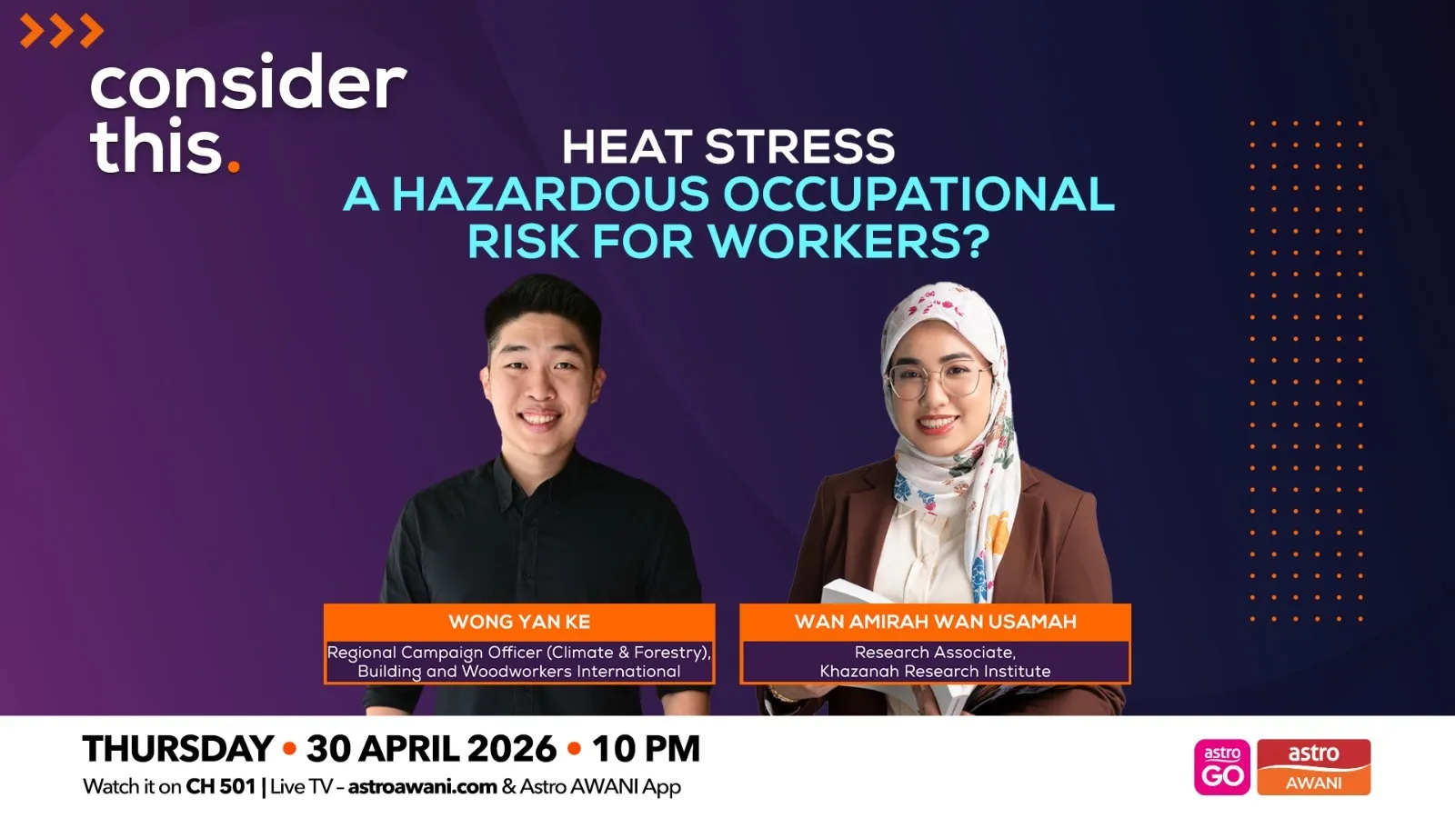 Consider This: Heat Stress (Part 2) — A Hazardous Occupational Risk for Workers?