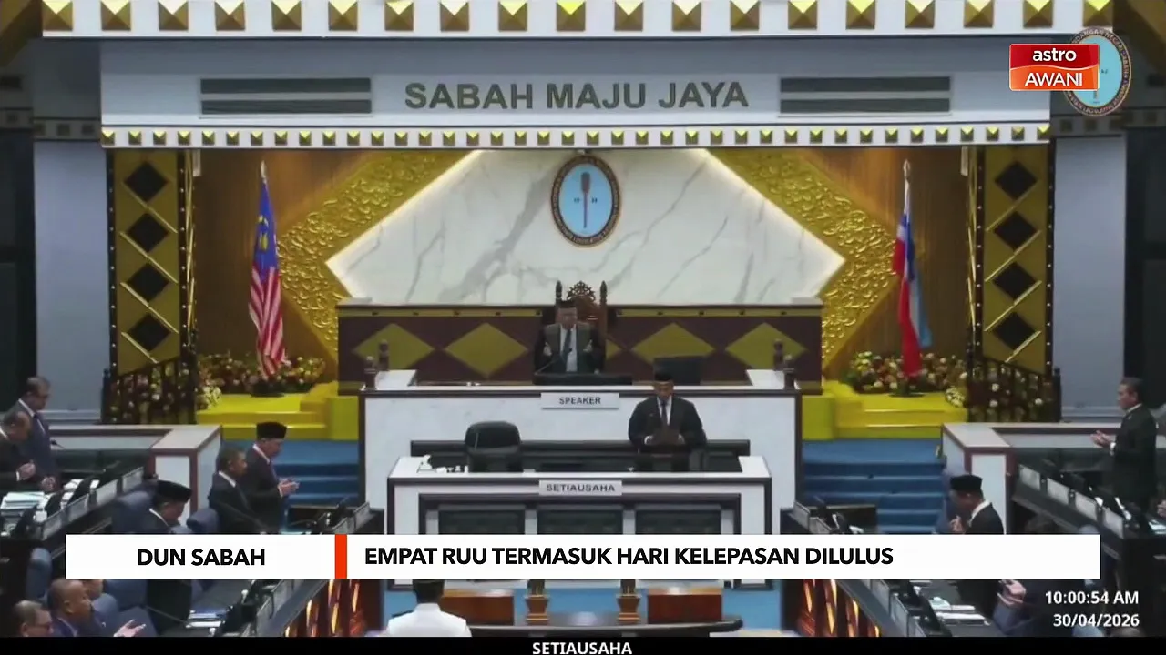 DUN Sabah lulus empat RUU termasuk hari kelepasan