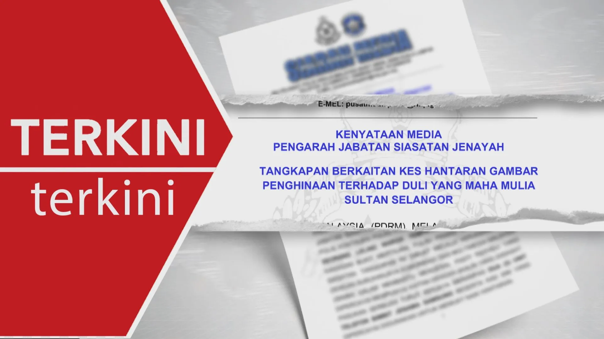 [TERKINI] Lelaki ditahan didakwa hina Sultan Selangor