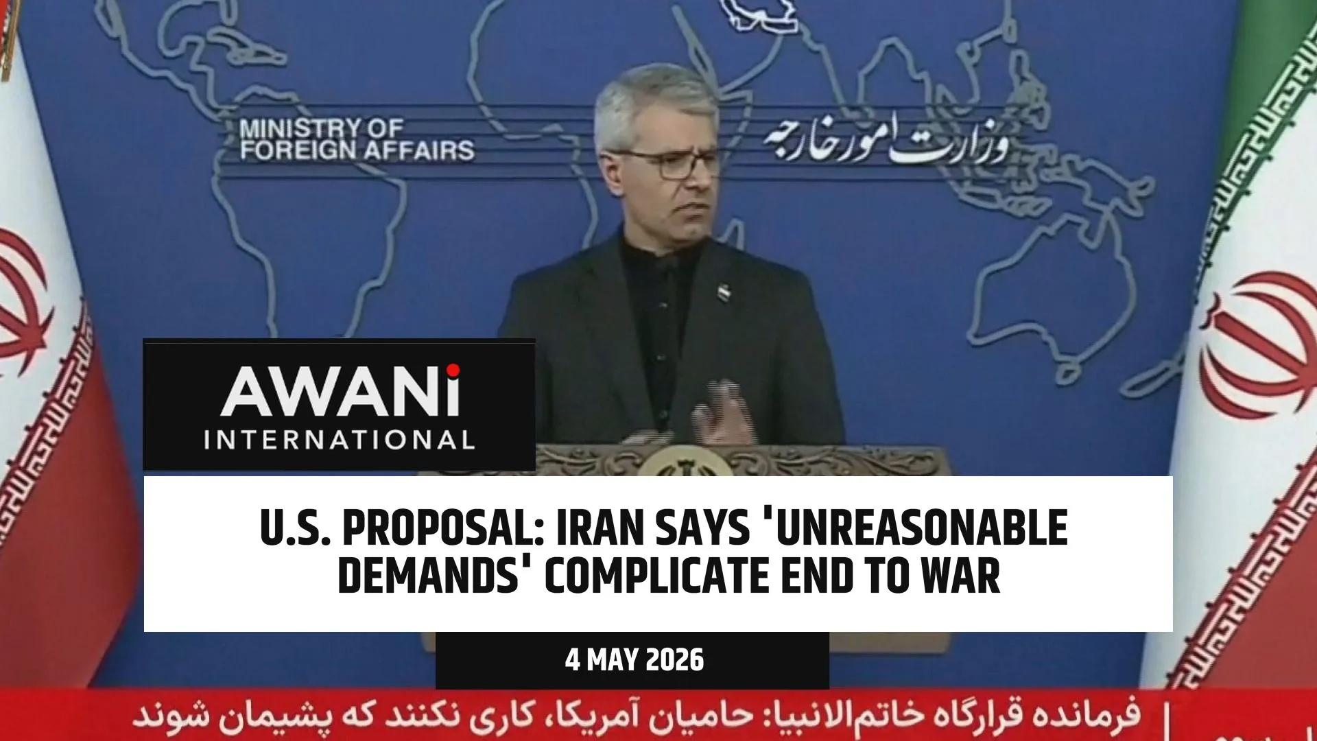 Responding to US proposal, Iran says 'unreasonable demands' complicate end to war