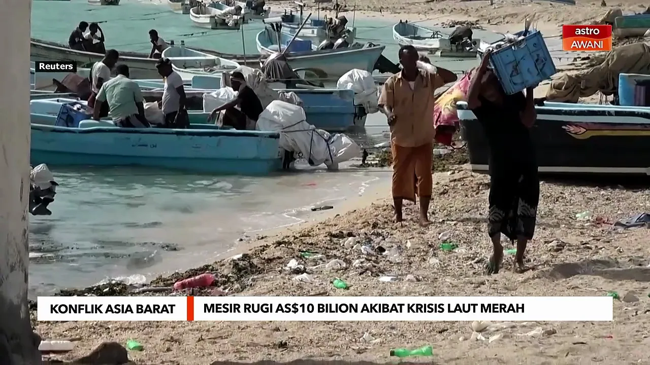 Mesir rugi AS$10 bilion akibat krisis Laut Merah