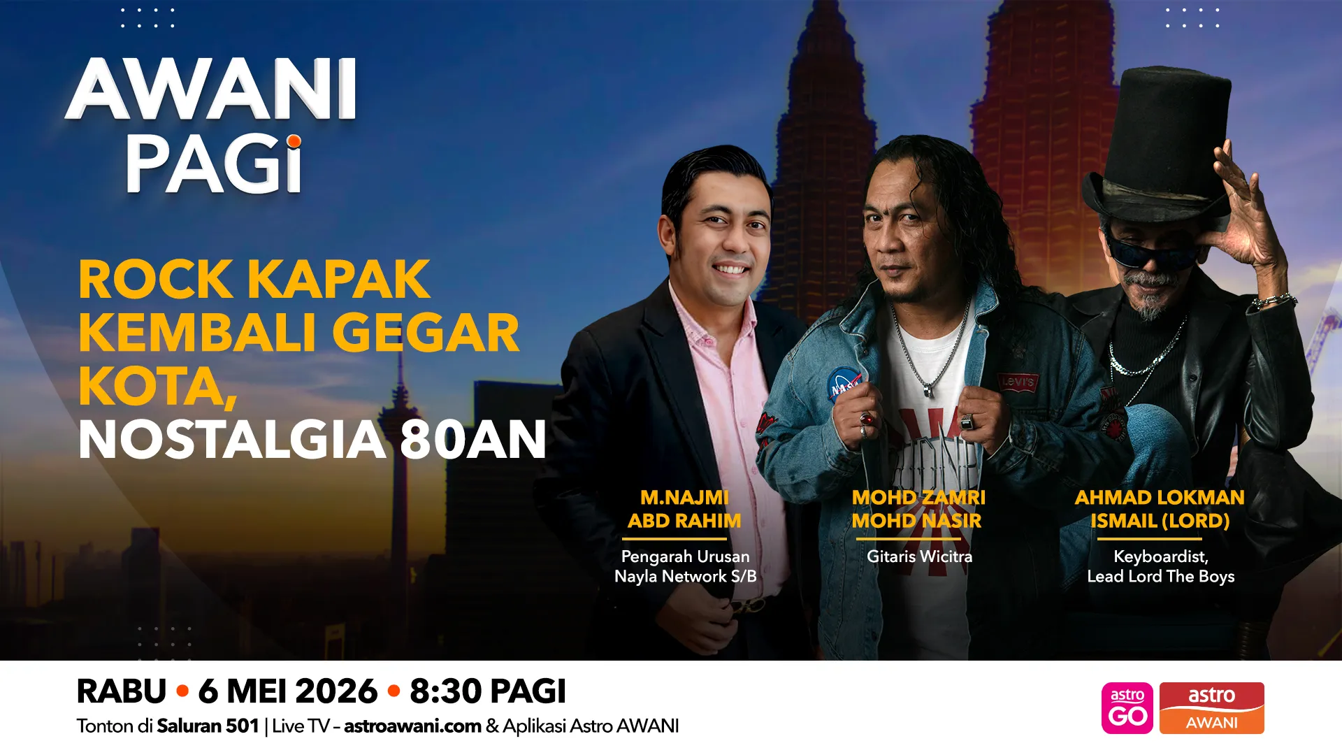 AWANI Pagi: Rock kapak kembali gegar kota, nostalgia 80an