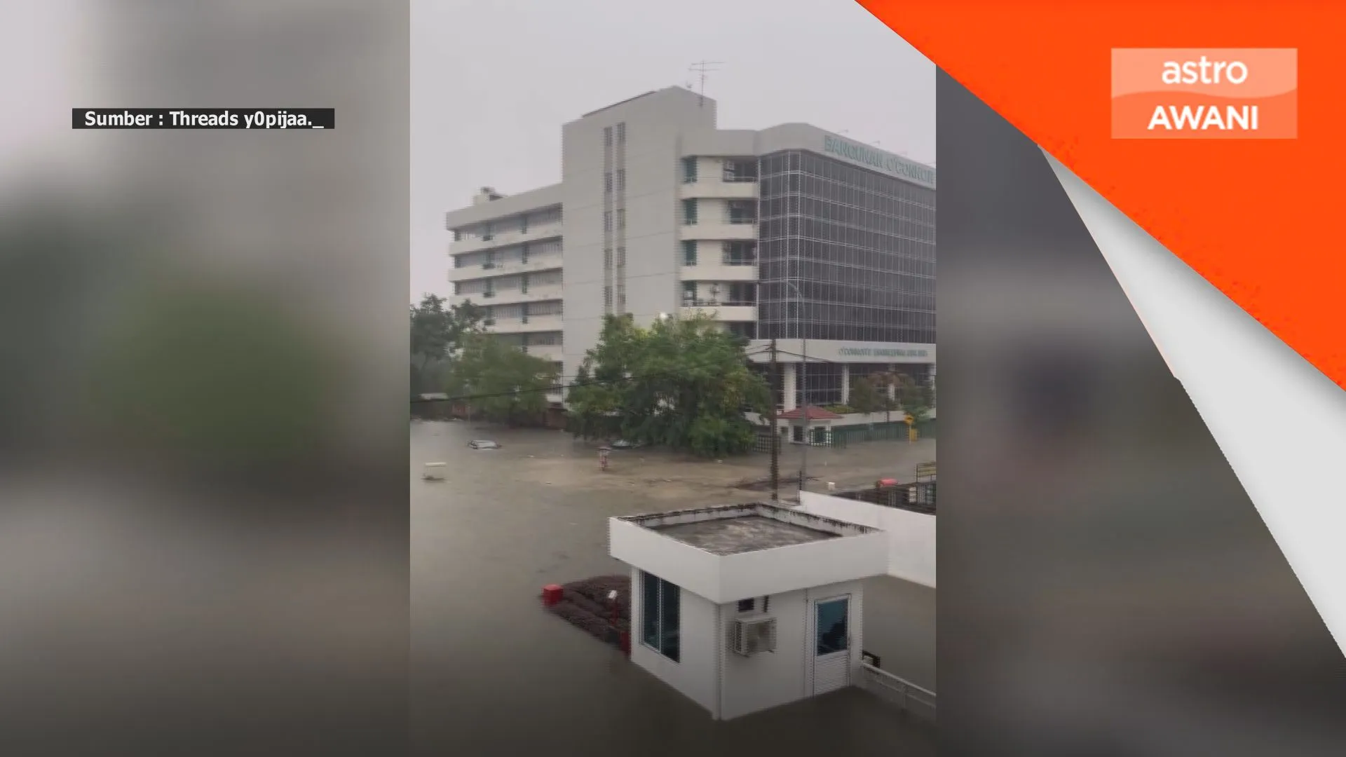 Banjir kilat di beberapa kawasan di Lembah Klang