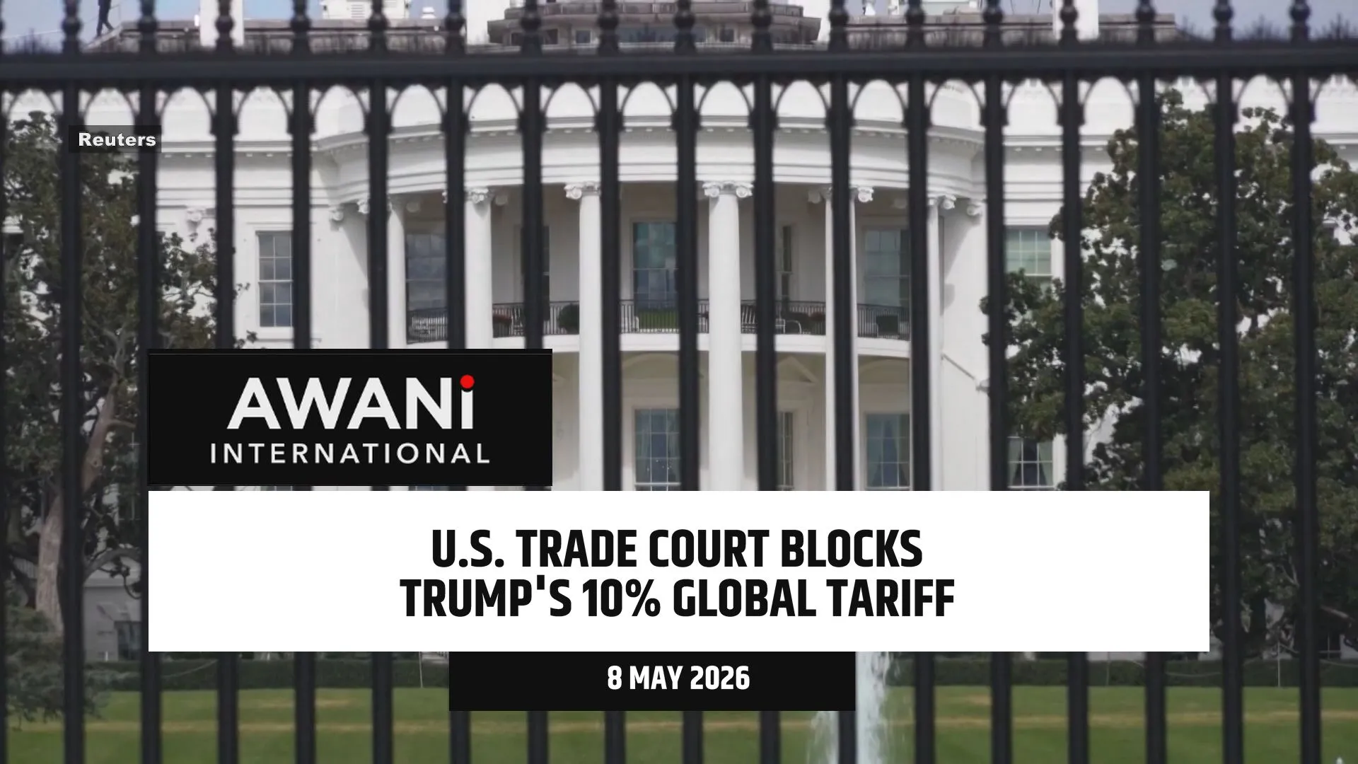 U.S. trade court blocks Trump's 10% global tariff