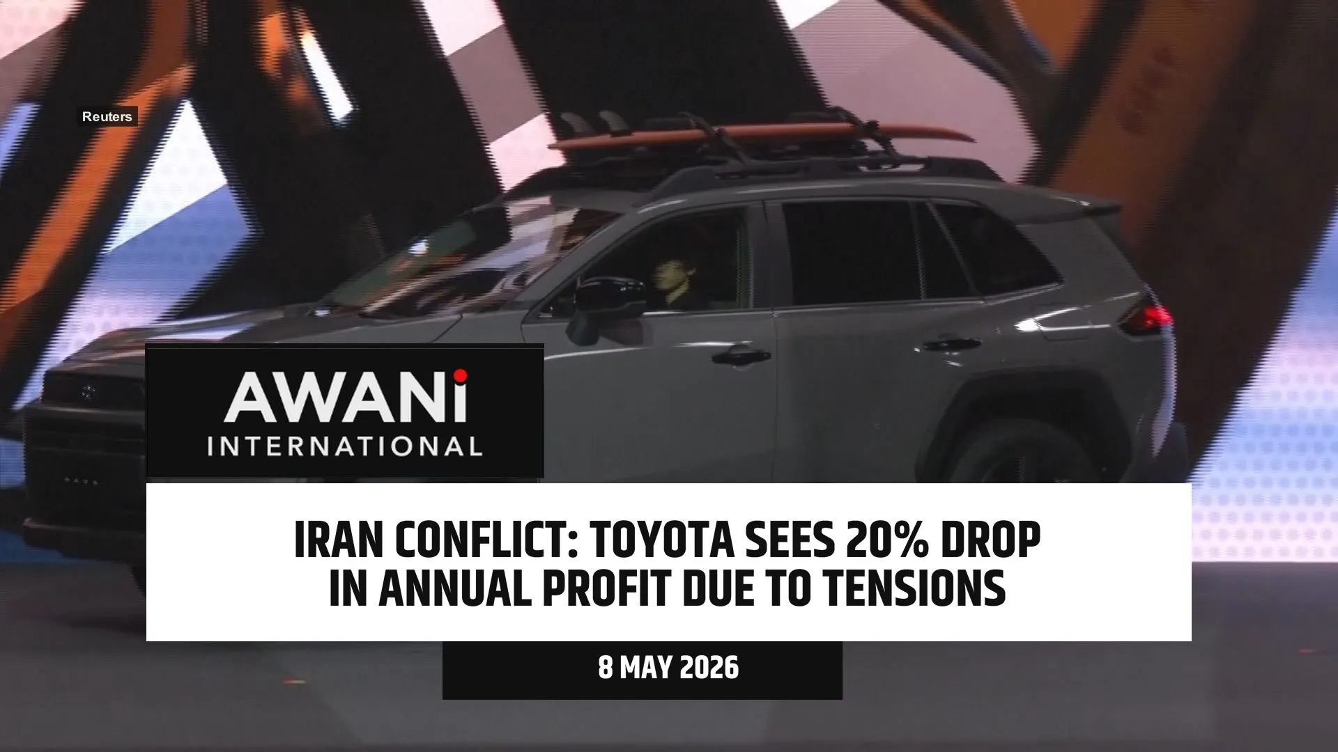 Toyota sees 20% drop in annual profit as Iran conflict weighs