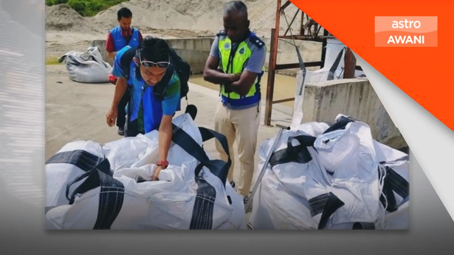 5,000 Tan pasir silika dirampas di Kampar