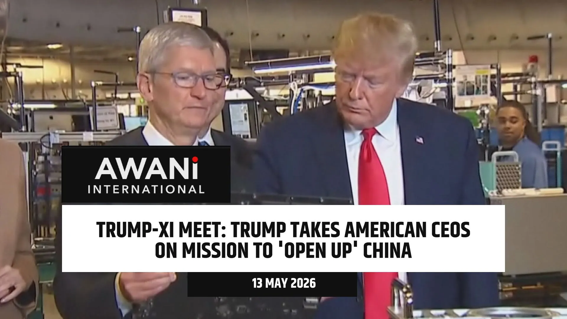 Trump takes American CEOs on Beijing trip to 'open' up China