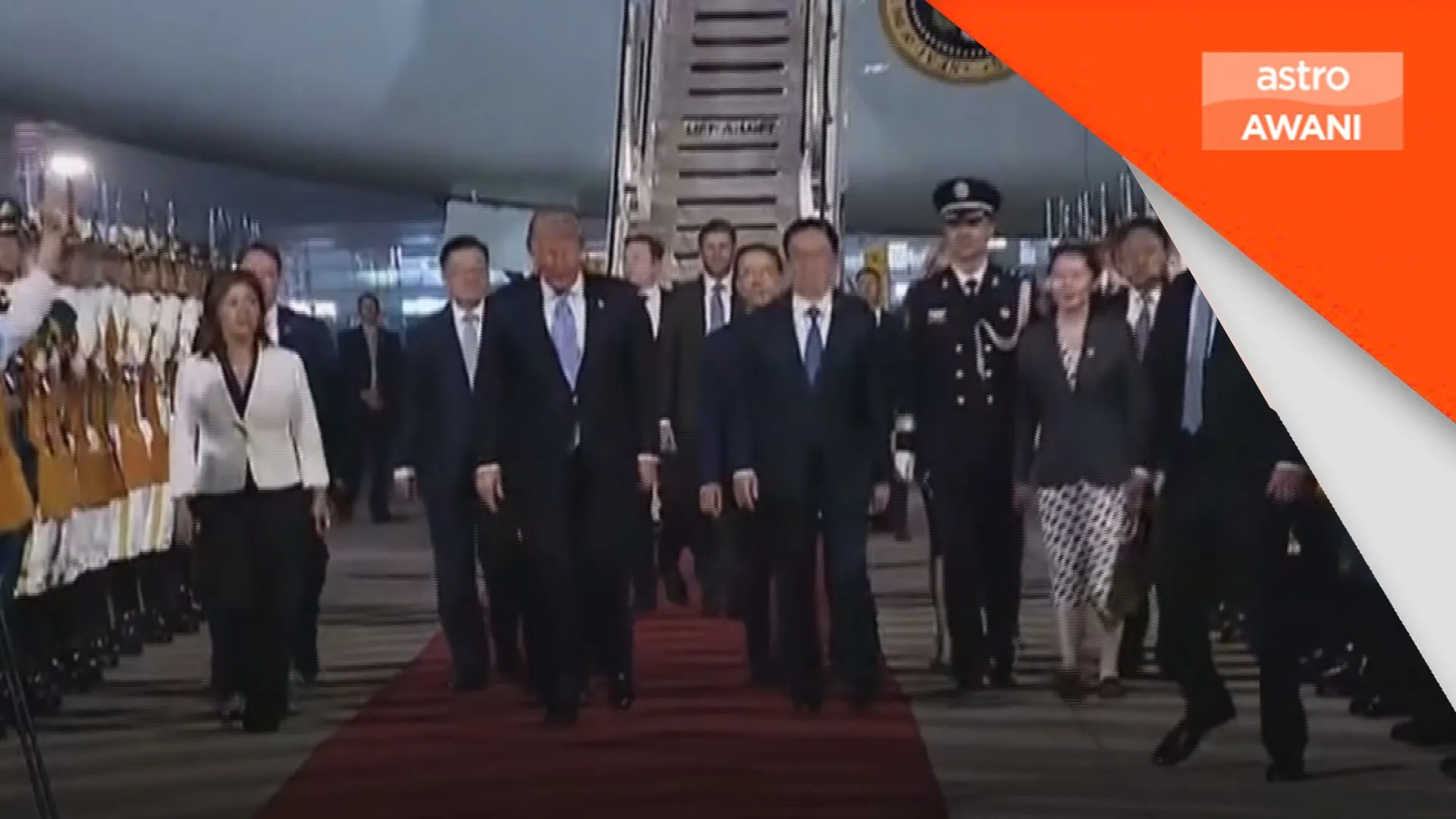 Trump tiba di Beijing untuk rundingan dua hala