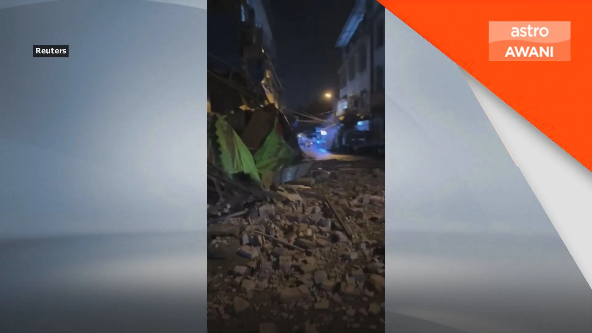 Gempa 5.2 magnitud runtuhkan rumah di China