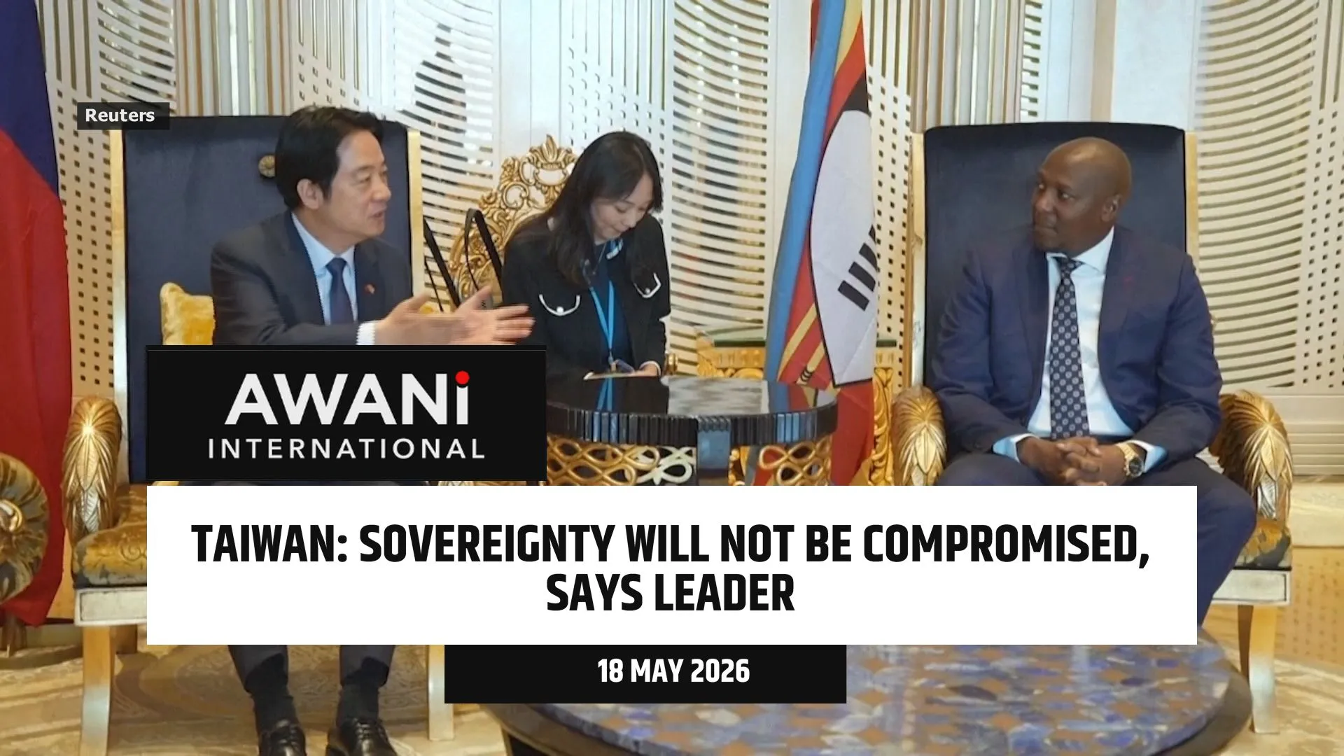 Taiwan says sovereignty will not be compromised