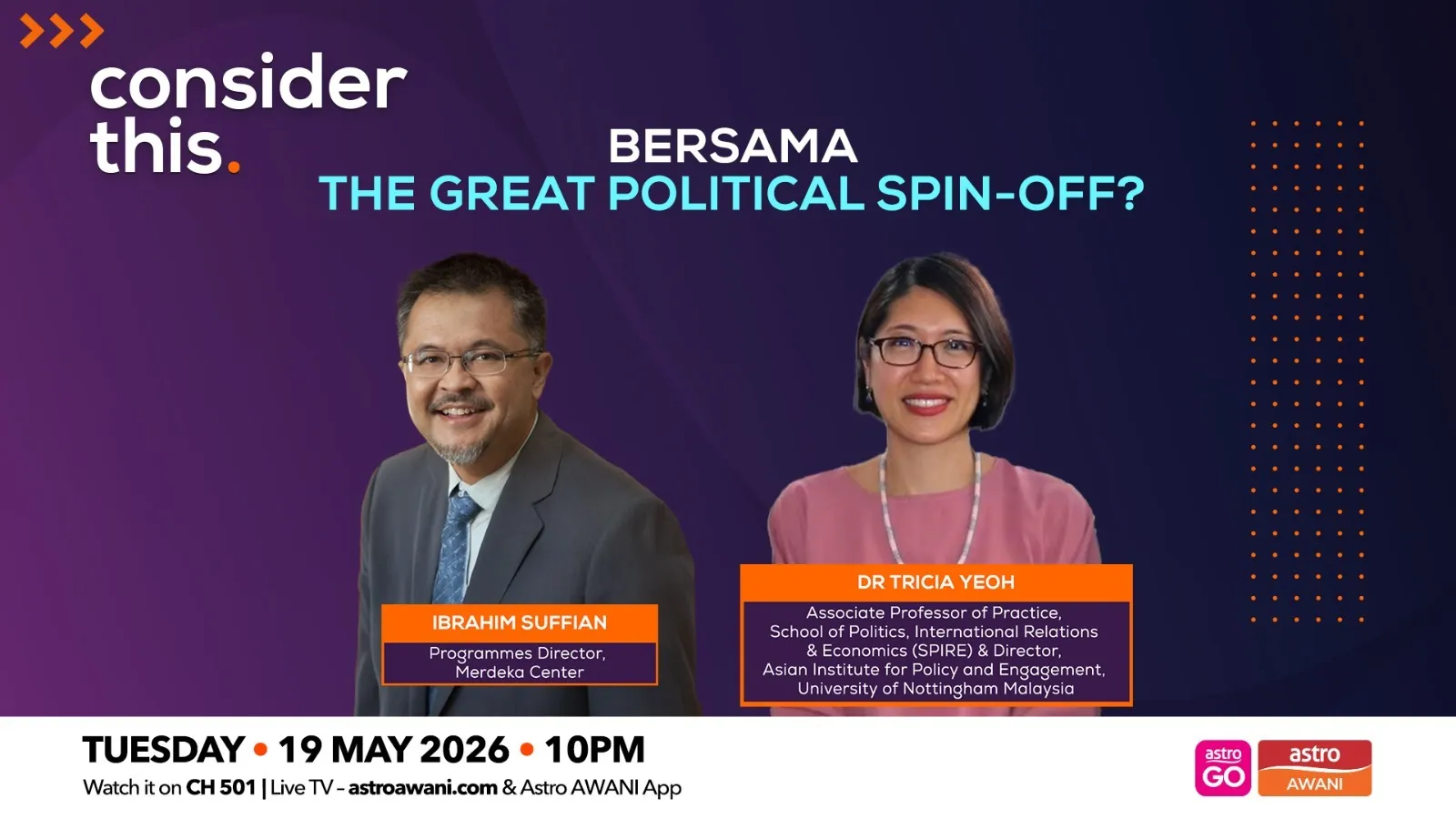 Consider This: Bersama (Part 2) — The Great Political Spin-Off?