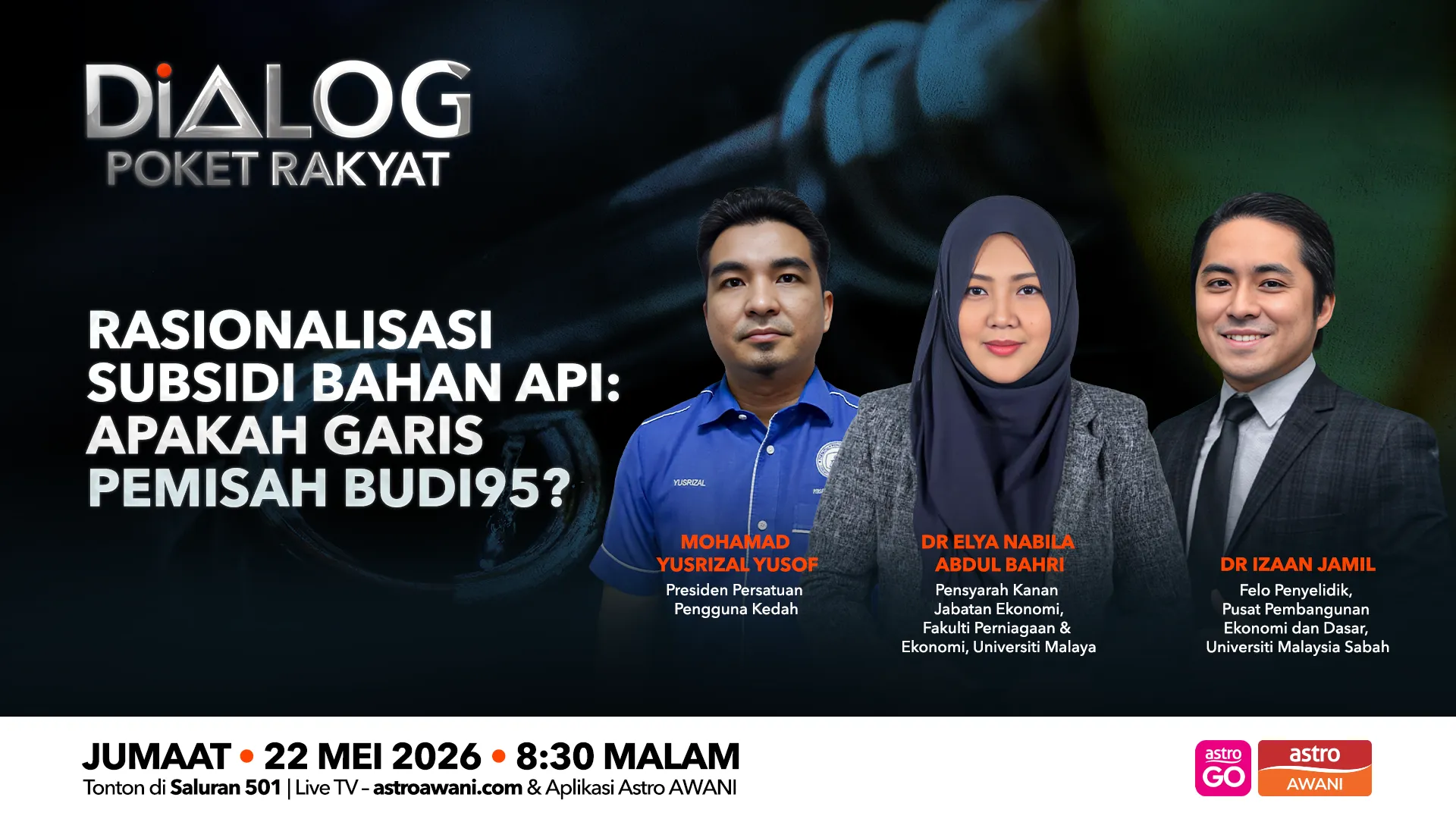 Dialog Poket Rakyat: Rasionalisasi subsidi bahan api | Apakah garis pemisah BUDI95?