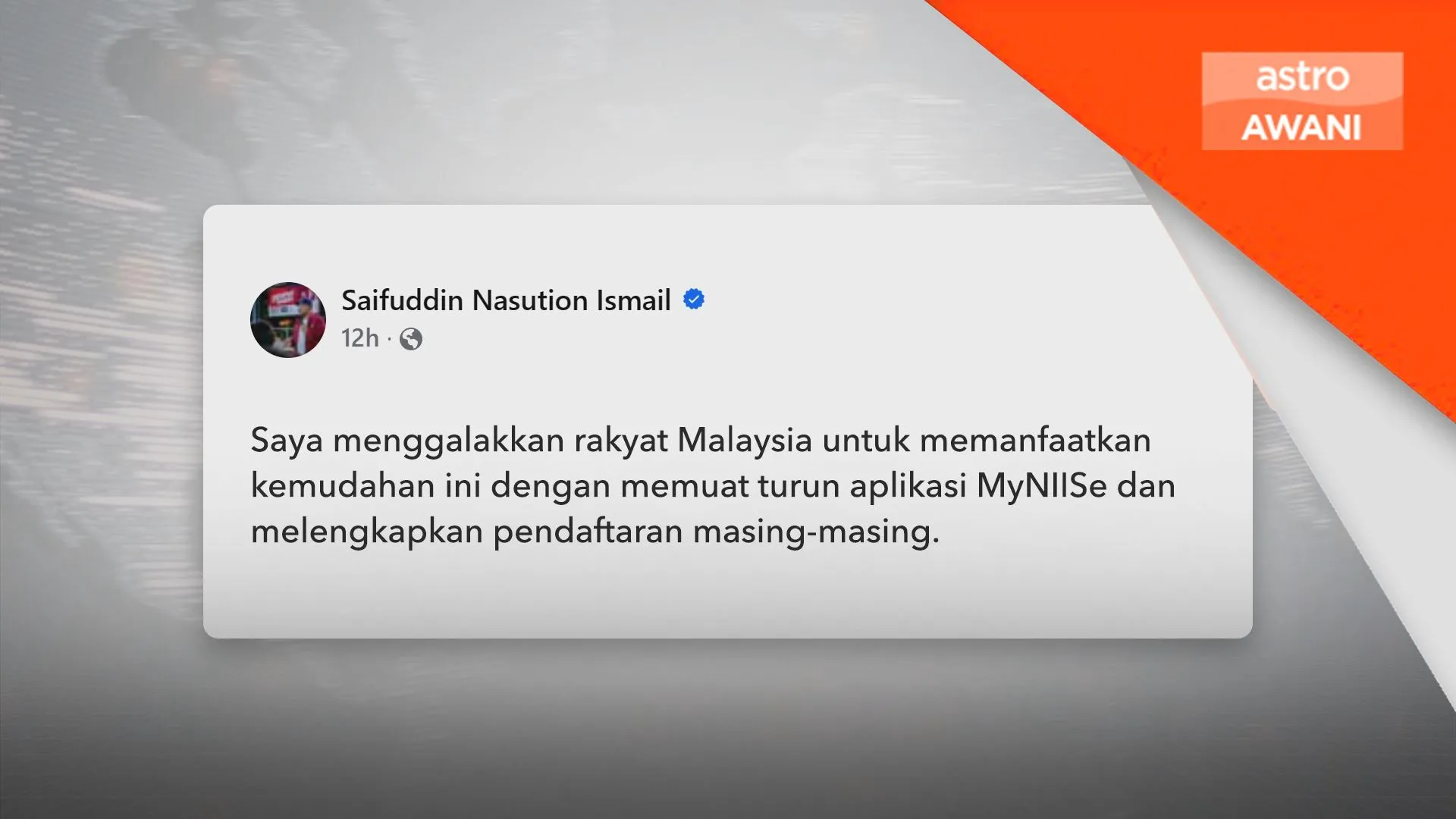 Rakyat digalak muat turun, daftar aplikasi - Saifuddin Nasution