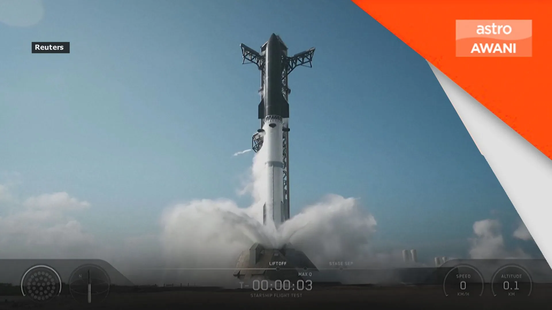 SpaceX lancar roket Starship dinaik taraf dalam ujian terbaharu