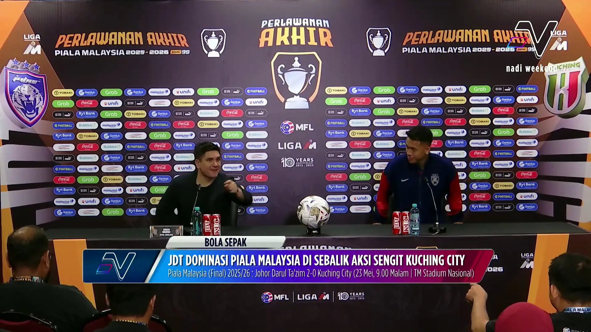JDT dominasi Piala Malaysia di sebalik aksi sengit Kuching City