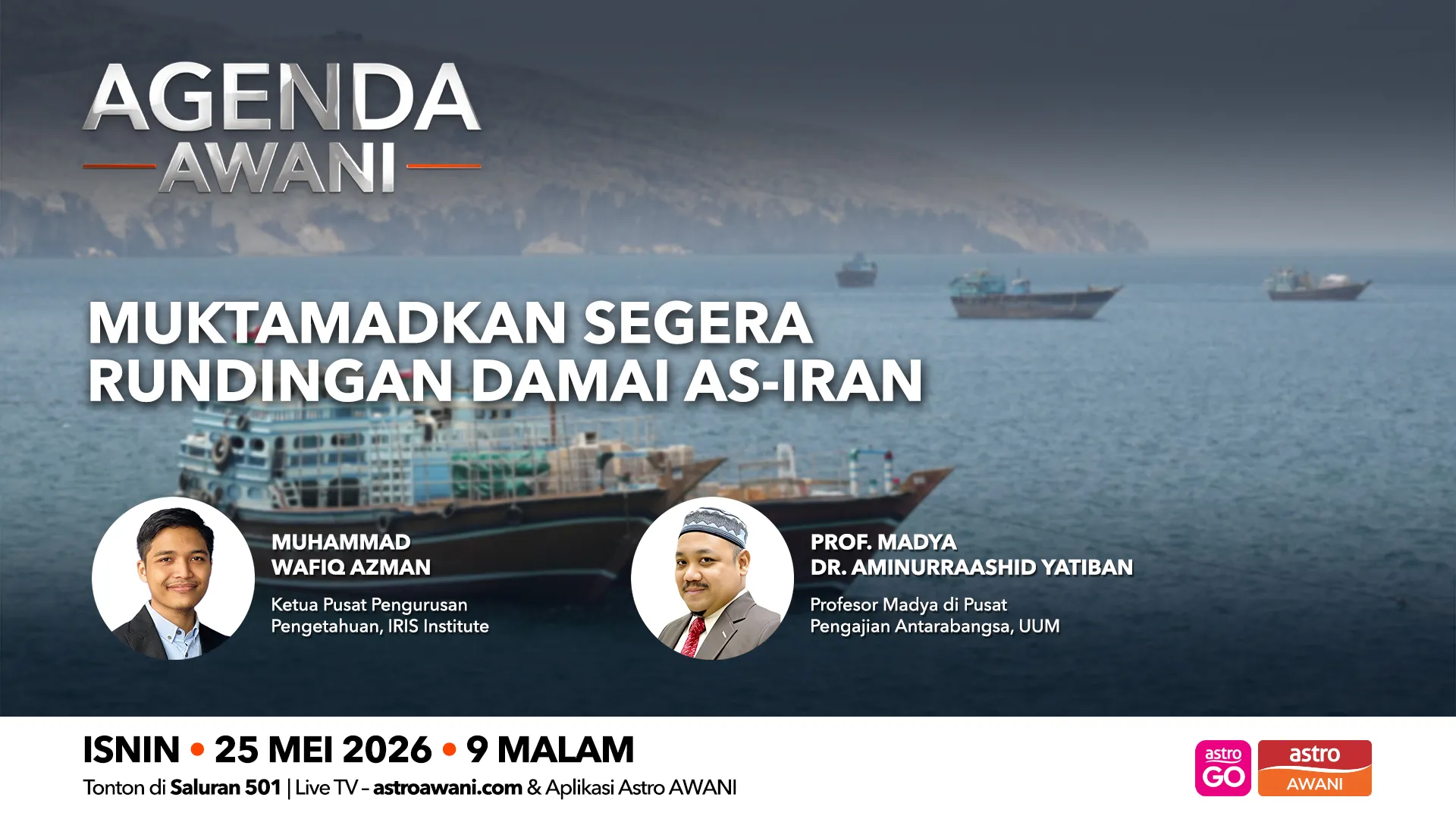 Agenda AWANI: Muktamadkan segera rundingan damai AS-Iran