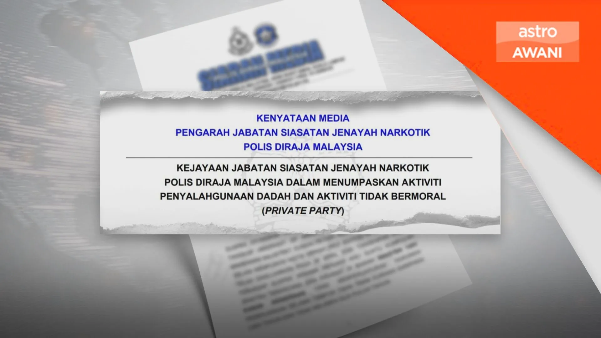 JSJN tumpas parti dadah, pesta gay di hotel mewah