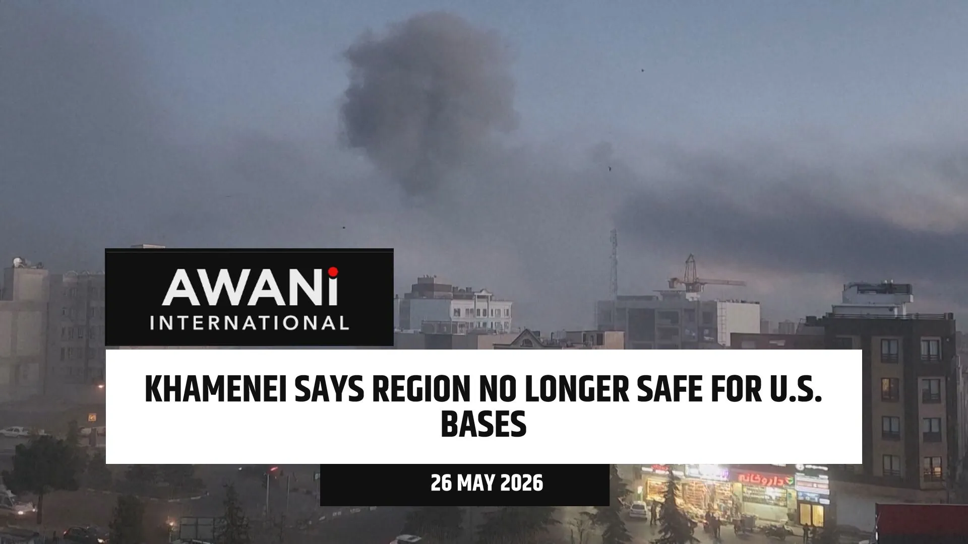 Khamenei says region no longer 'serve as shields' for U.S. bases